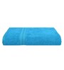 Turquoise Blue Solid 500 GSM Cotton Bath Towel