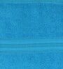 Turquoise Blue Solid 500 GSM Cotton Hand Towels (Set of 2)