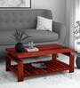 Tova Sheesham Wood Coffee Table in Honey Oak Finish