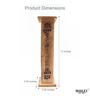 Tower Large Brown Solid Wood Incense Holder With Free 20 Incense Sticks