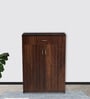 Tower Shoe Cabinet in Brown Teak Finish