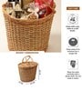 Toy Storage Basket,Basket For Toys Organising,Organiser Box Big Size,Wicker Toy Storage Box With Lid (D02-L47 X W41 X H47 Cm)
