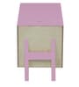 Toy Tub Birch Wood Cabinet with Lid in Pink