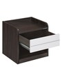 Toya Night Stand in Oak & Walnut Finish