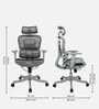 Toya High Back Ergonomic Chair with 3D Armrests, Adjustable Headrest and Automatic tilt Feature