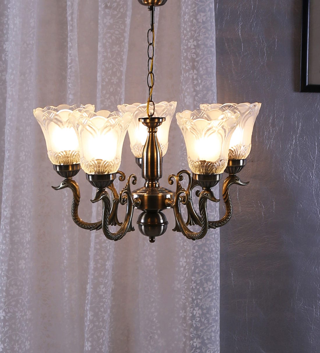 Buy Transparent Glass Chandelier By Aesthetic Home Solutions Online 