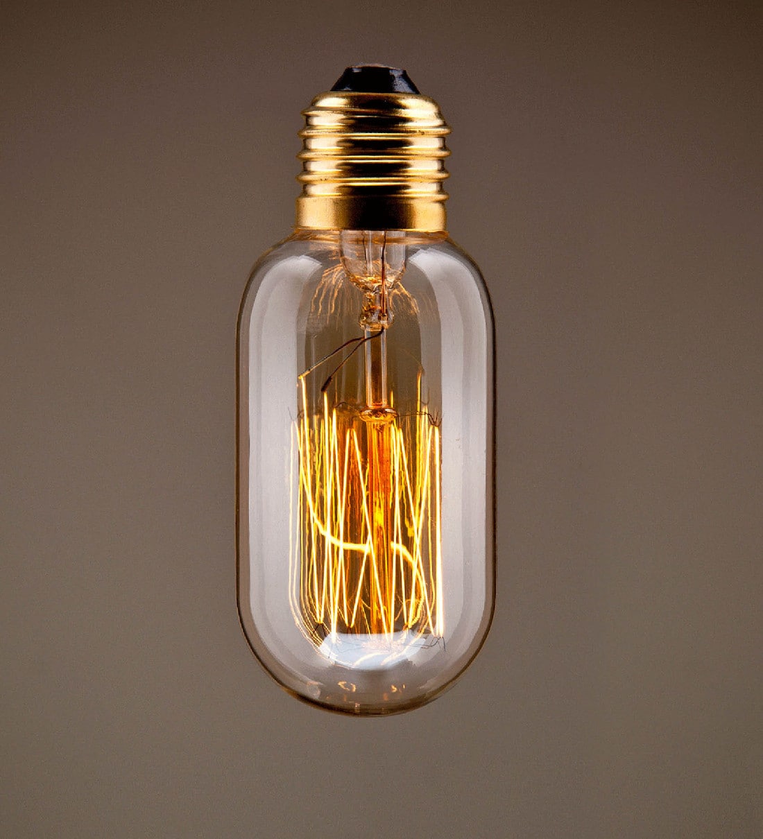 Buy Transparent Glass Shade Filament Bulbs with Gold Base by Astral