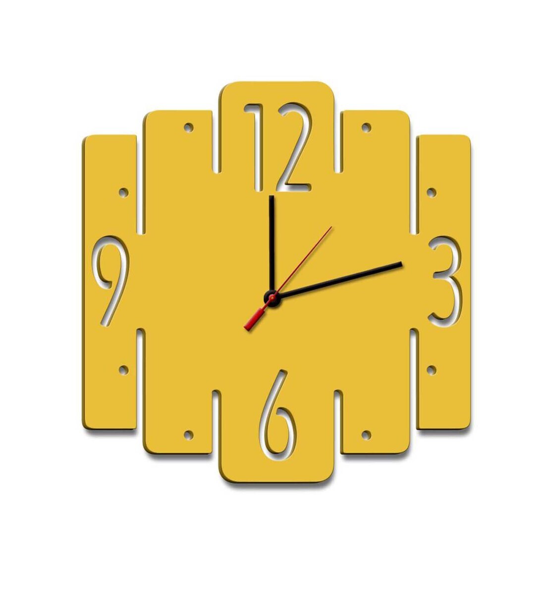 Buy Trapezium Wooden Wall Clock by WallMantra Online Modern Wall