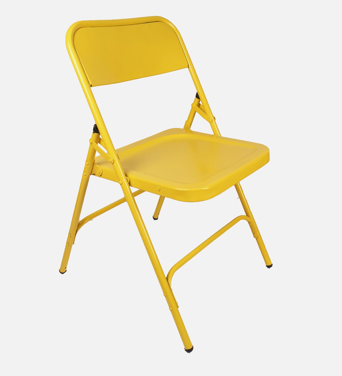 Buy Trendy Metal Folding Chair in Yellow Colour by Grandwill Online ...