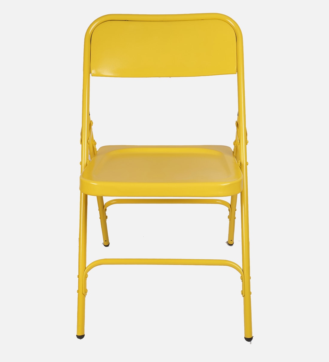 Yellow metal best sale folding chairs