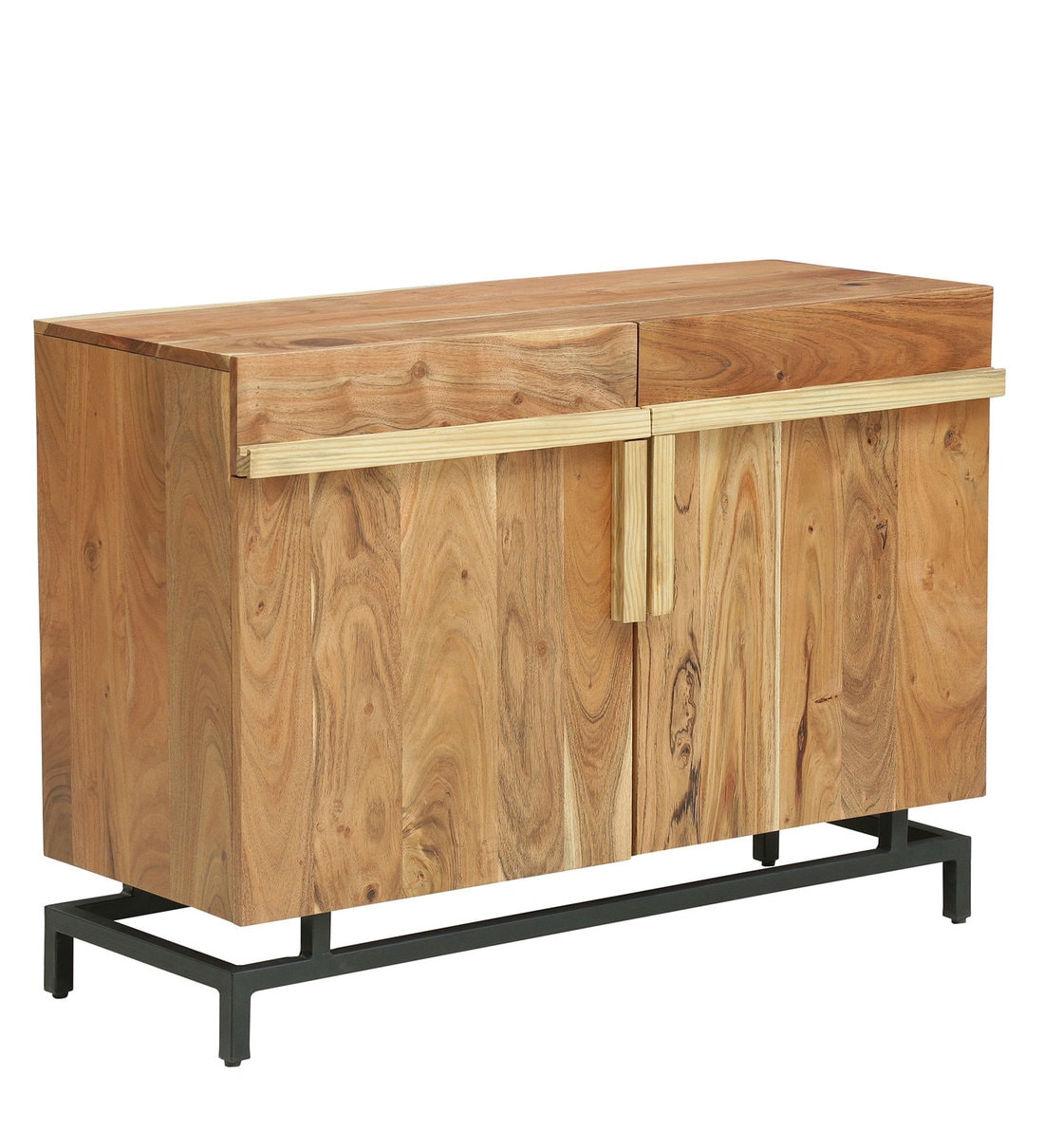 Buy Trestle Solid Acacia Wood Sideboard In Natural Acacia Finish By Woodsworth Online