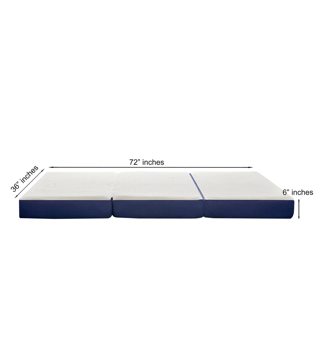 Buy Tri Folding (72x36) Memory Foam 6 Inch Single Size Mattress by Loom