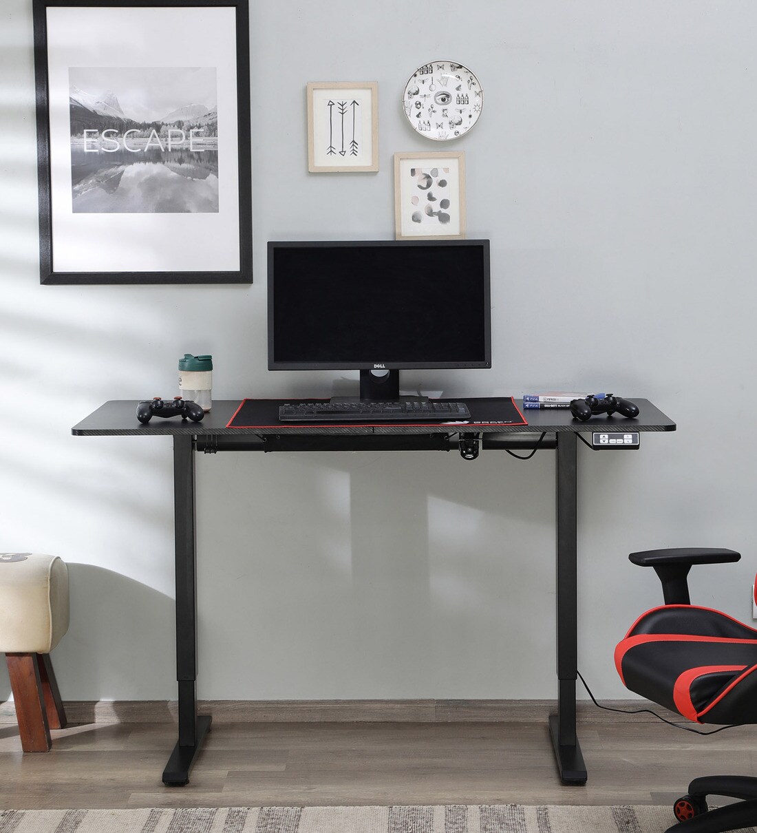 Buy Trigger Writing Table in Black With Adjustable Height at 52 OFF by