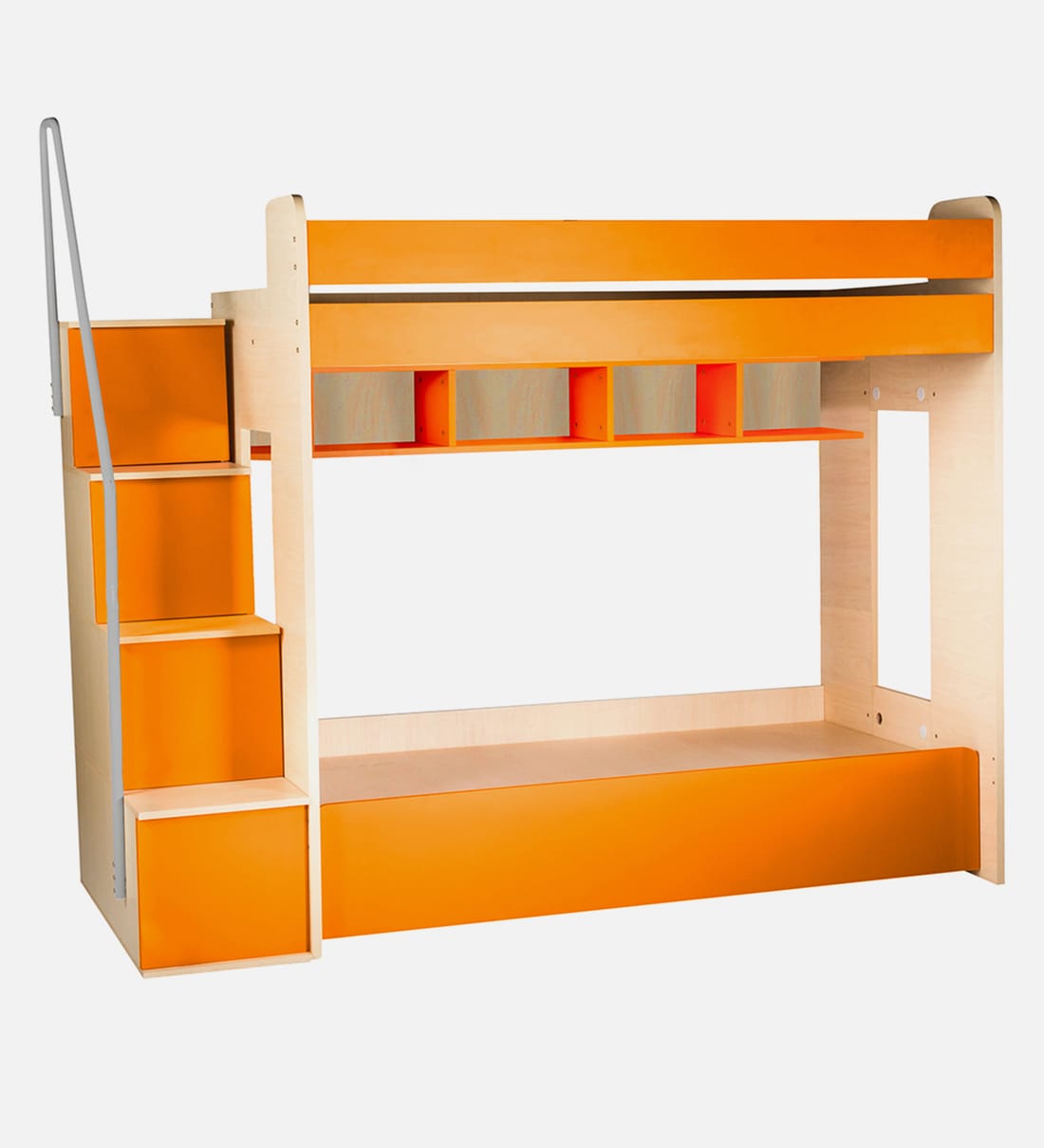 Buy Multi Flexi Bunk Bed in Orange Colour with Hydraulic Storage by