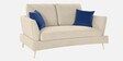 Trento Fabric 2 Seater Sofa in Light Grey Colour