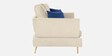 Trento Fabric 2 Seater Sofa in Light Grey Colour
