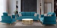 Trento Fabric 3 Seater Sofa in Blue Colour