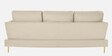 Trento Fabric 3 Seater Sofa in Light Grey Colour