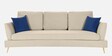 Trento Fabric 3 Seater Sofa in Light Grey Colour