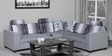 Tripoli Fabric Corner Sofa in Grey Colour in L Shape
