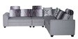 Tripoli Fabric Corner Sofa in Grey Colour in L Shape