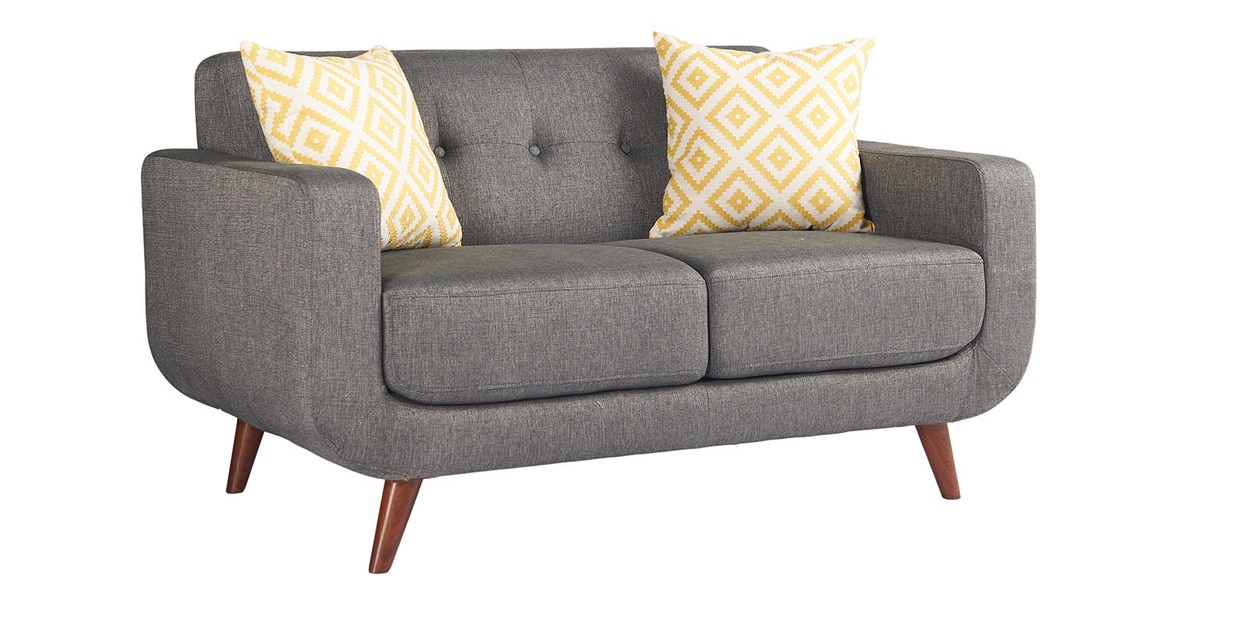Buy Truro 2 seater Sofa in Charcoal Grey Colour by Urban Living Online