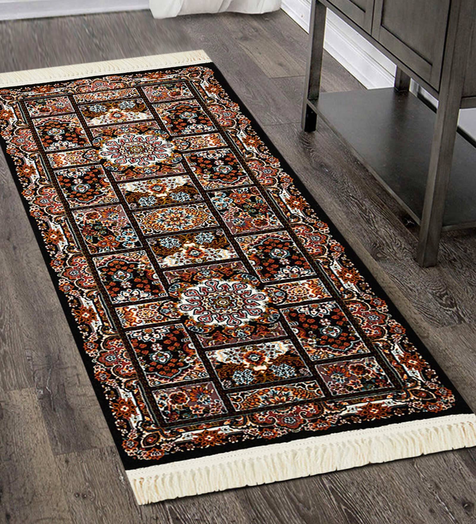 Traditional Pattern Acrylic 5 x 2 Feet Machine Made Runners