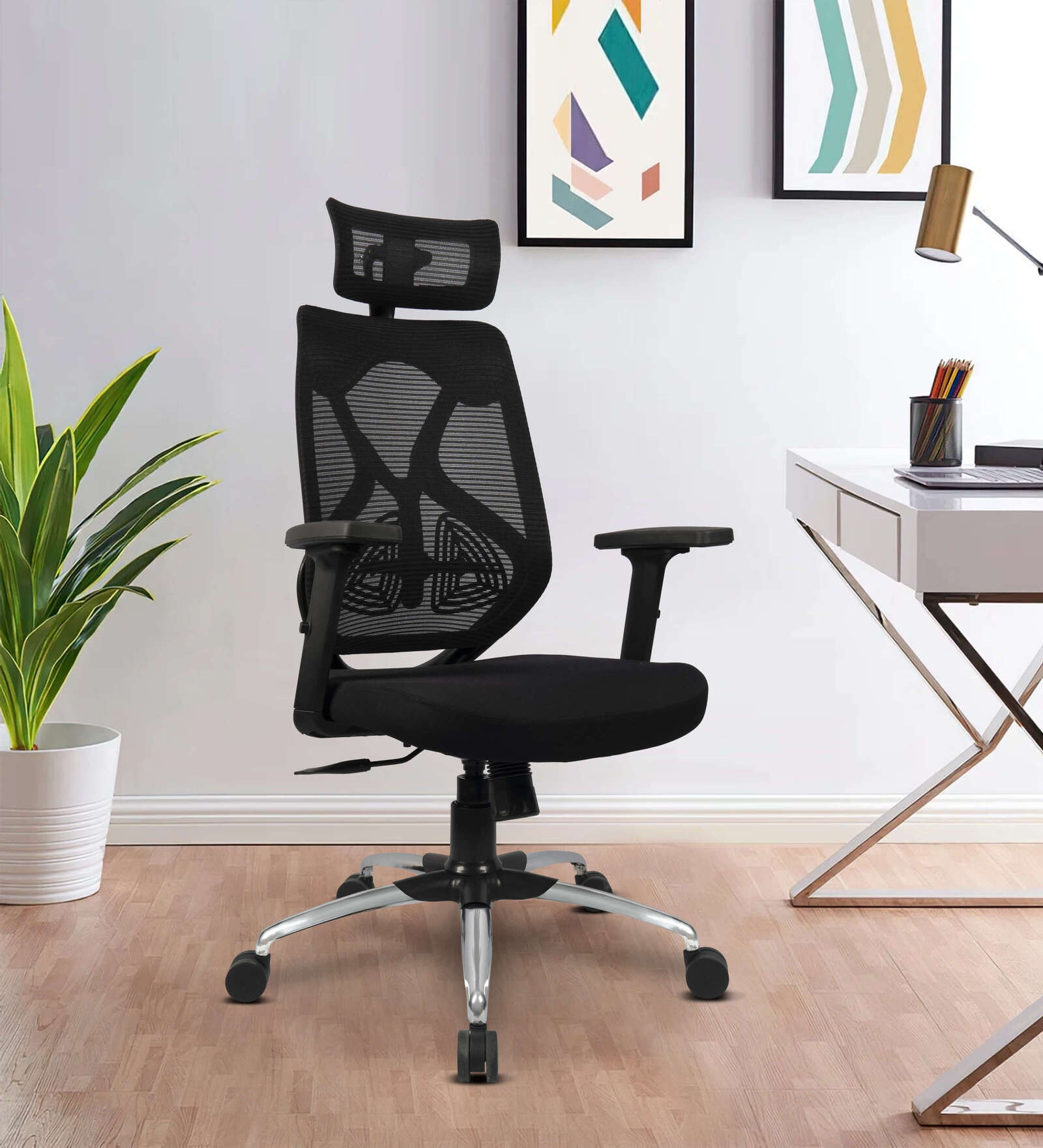 Transform Breathable Mesh Ergonomic Chairs In Black Colour