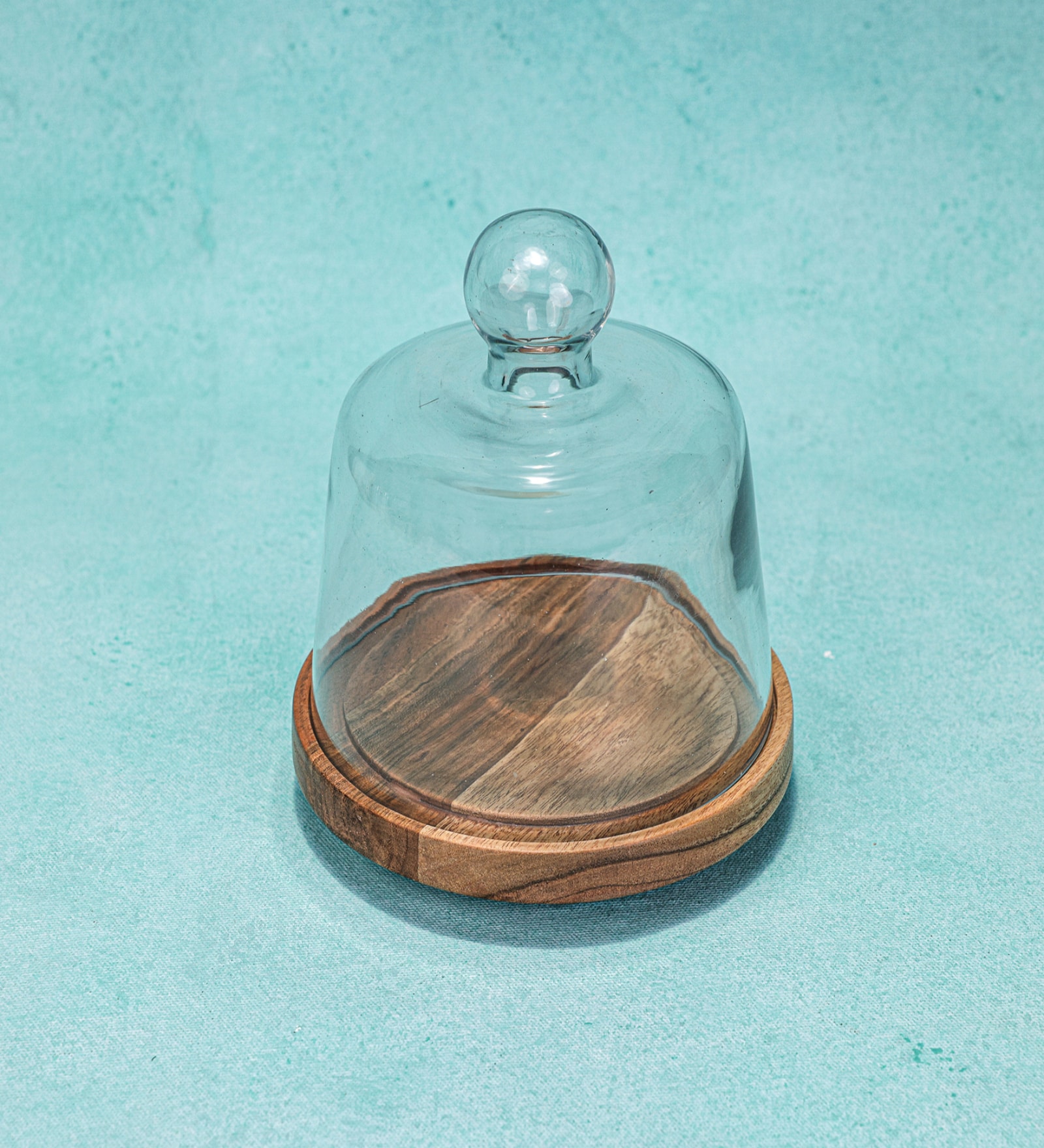 Transparent Acacia Wood Cloche