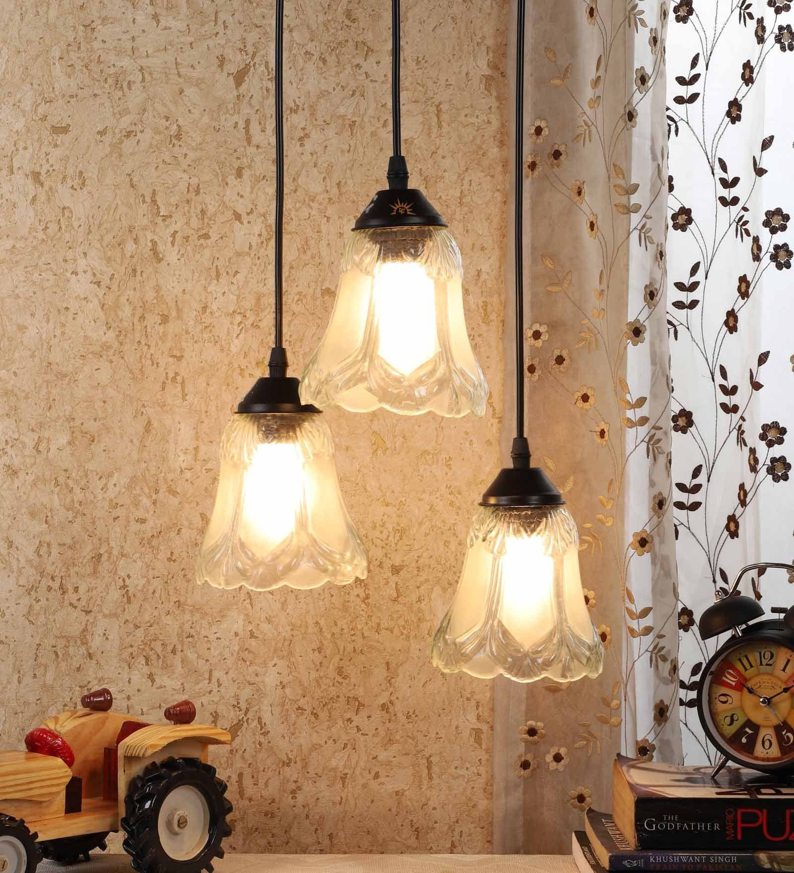 Naples Transparent Glass Cluster Hanging Light