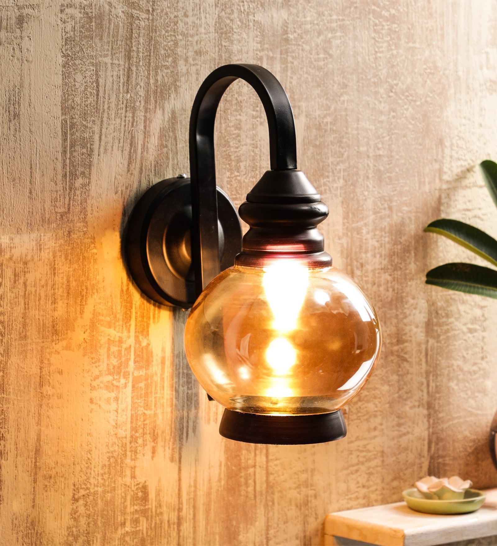 Genevieve Black Metal Wall Sconces