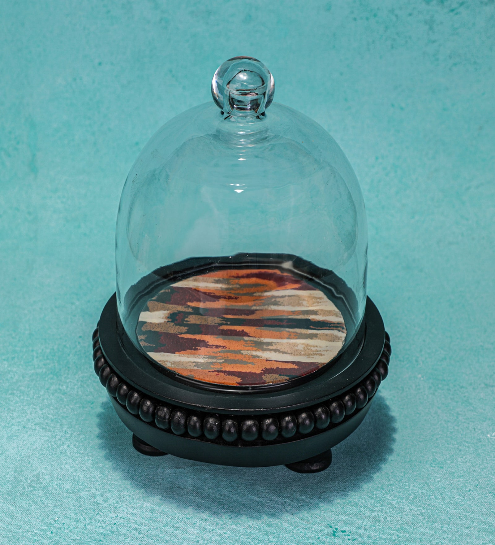 Transparent Mango Wood Cloche