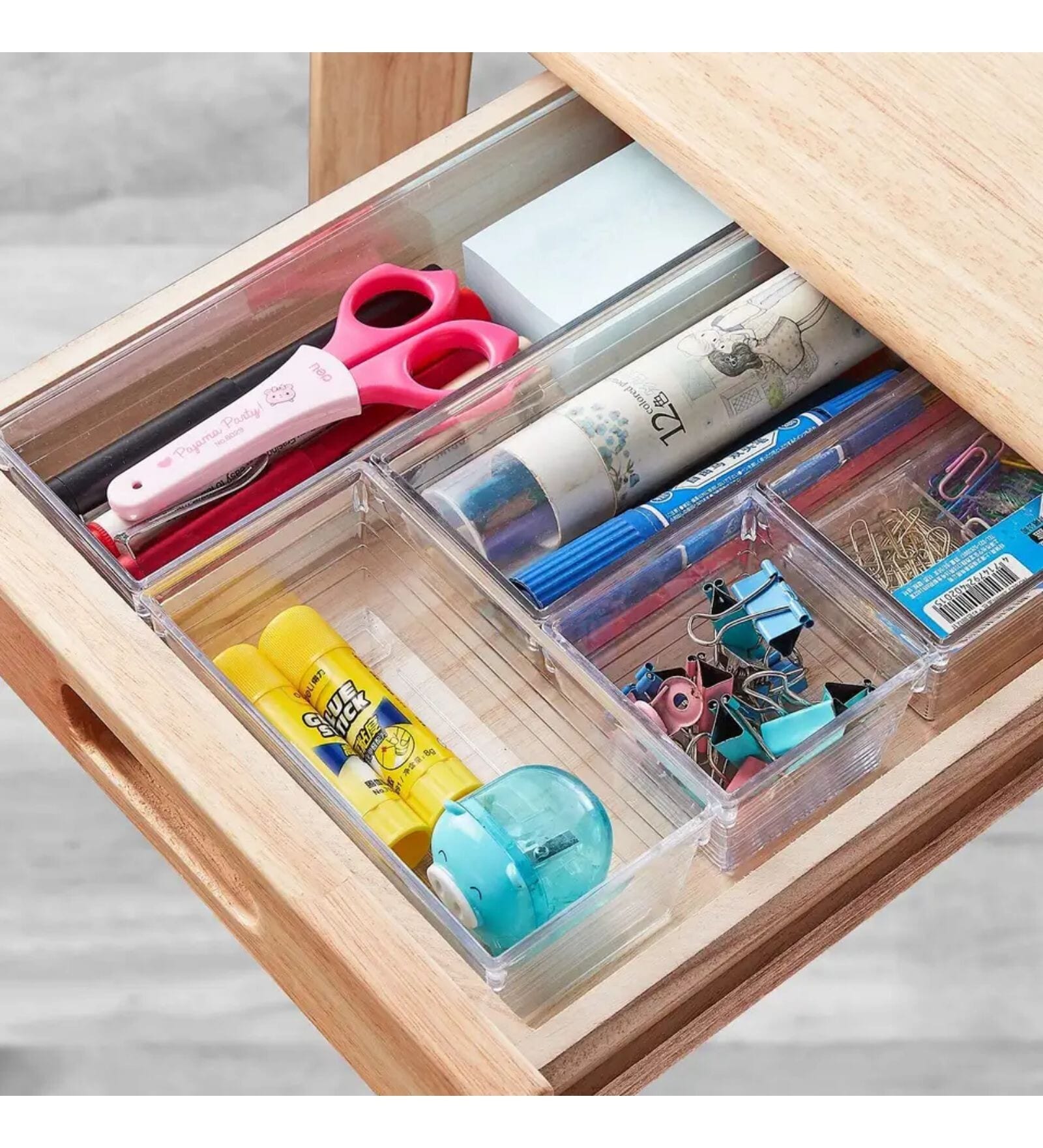 Buy Transparent Polypropylene Multipurpose Drawer Organiser by Regalo ...