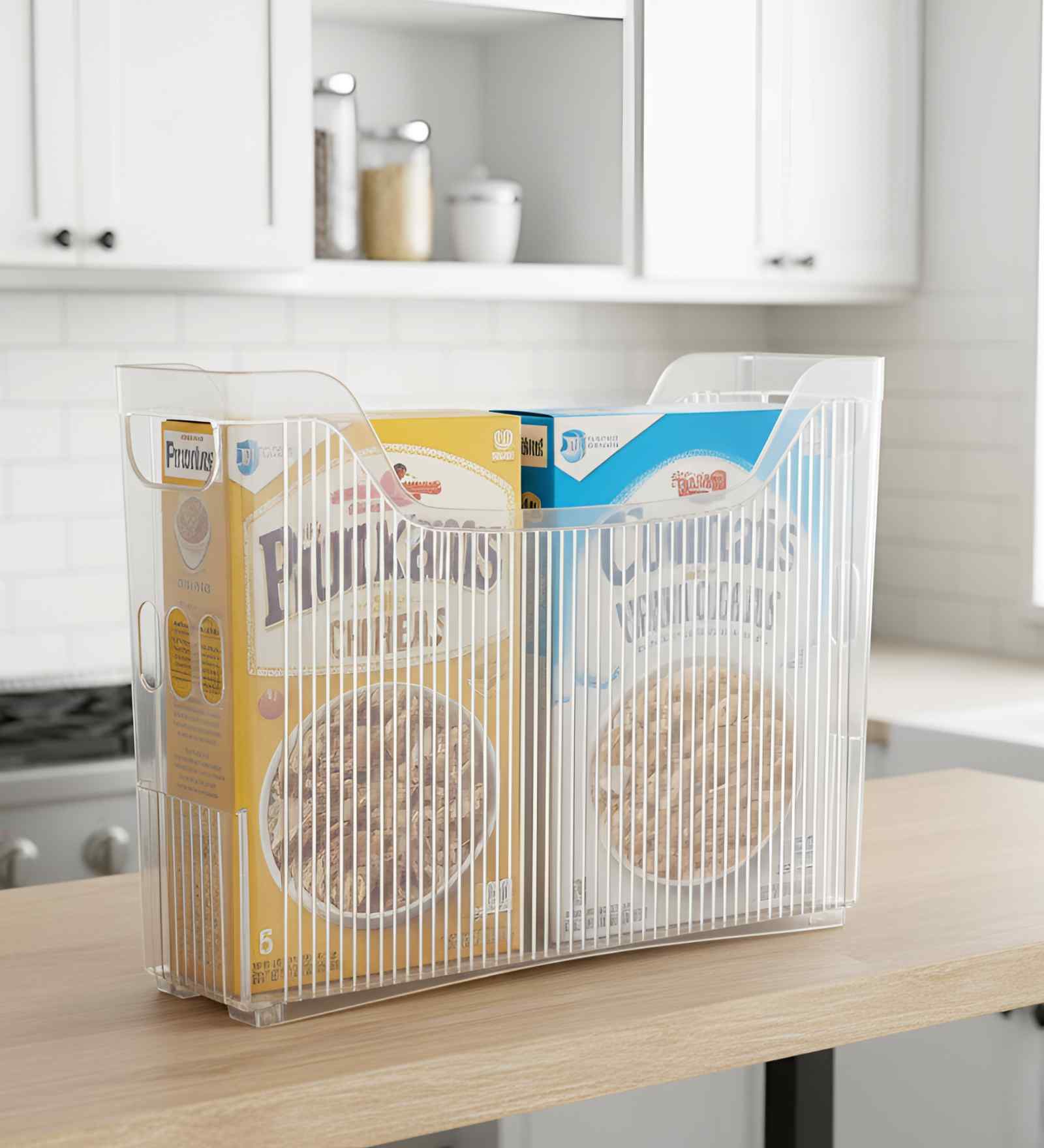 Transparent Storage Box with Lid, Handle & Wheels Stackable Polypropylene Organizer