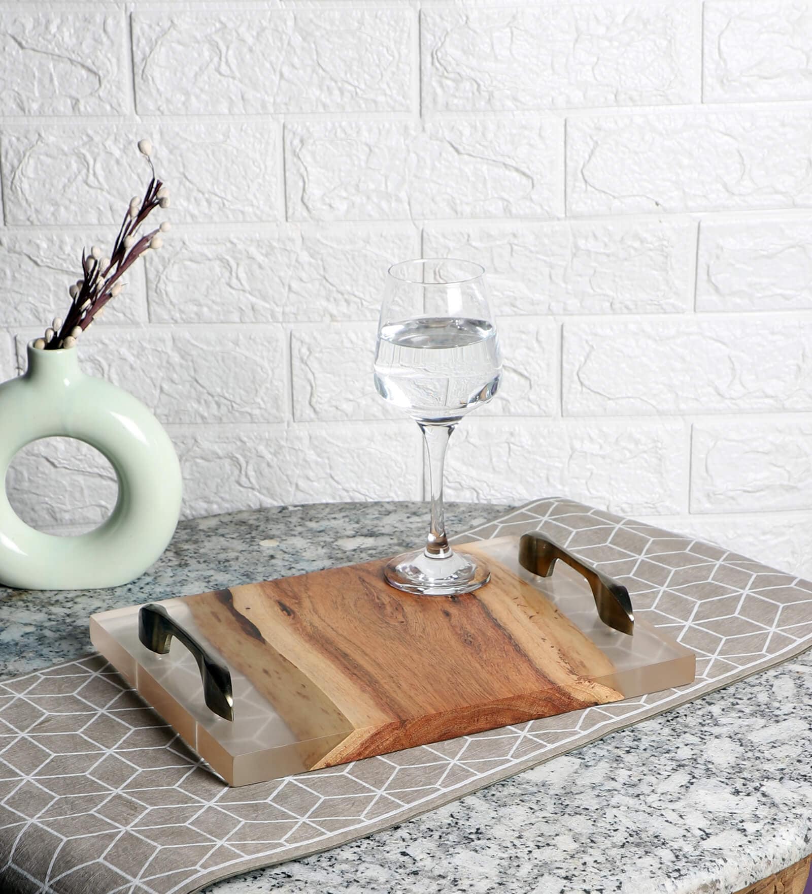 Transparent Wood Handcrafted Serving Tray
