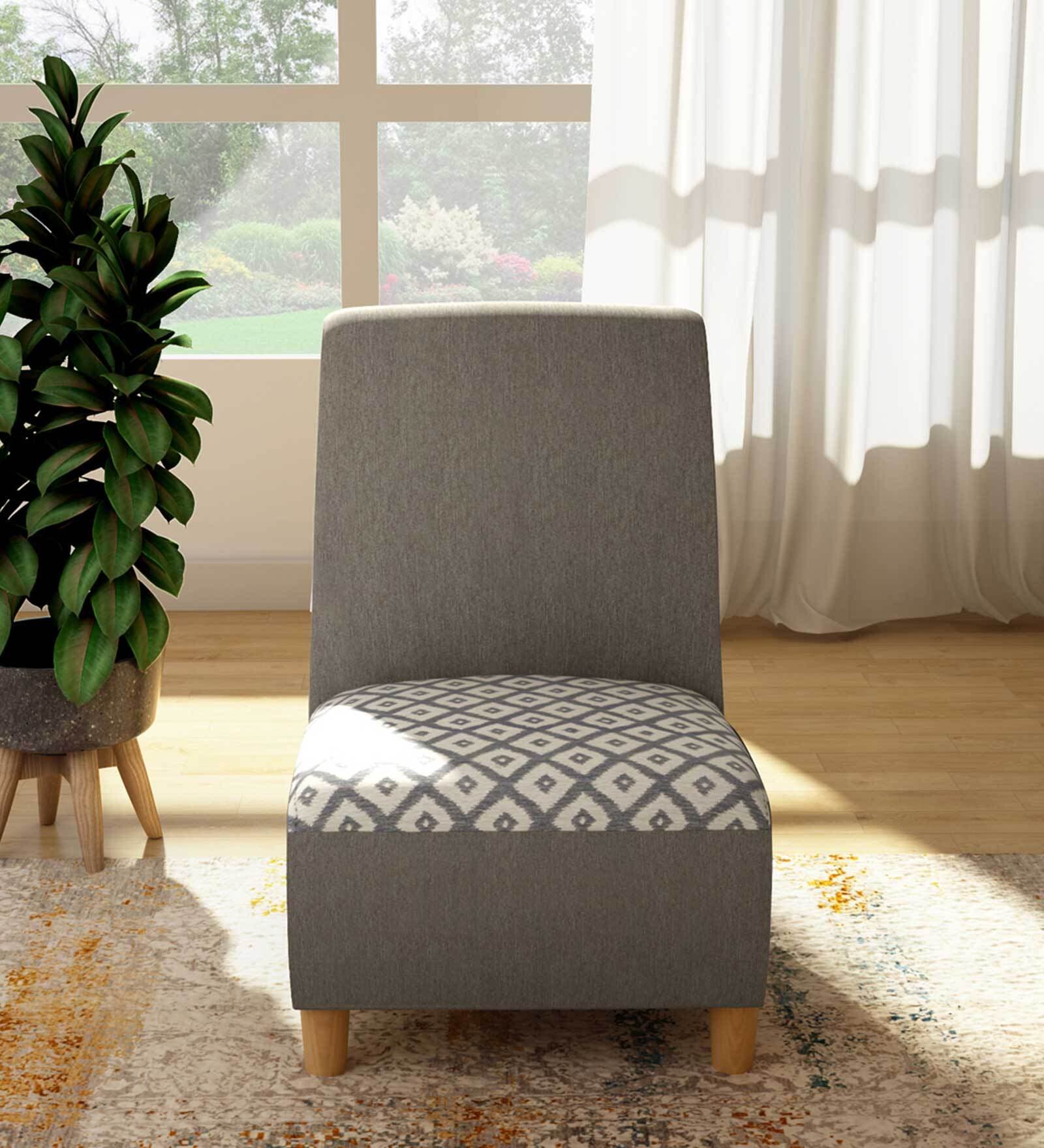Transpose Slipper Chair in Grey Colour
