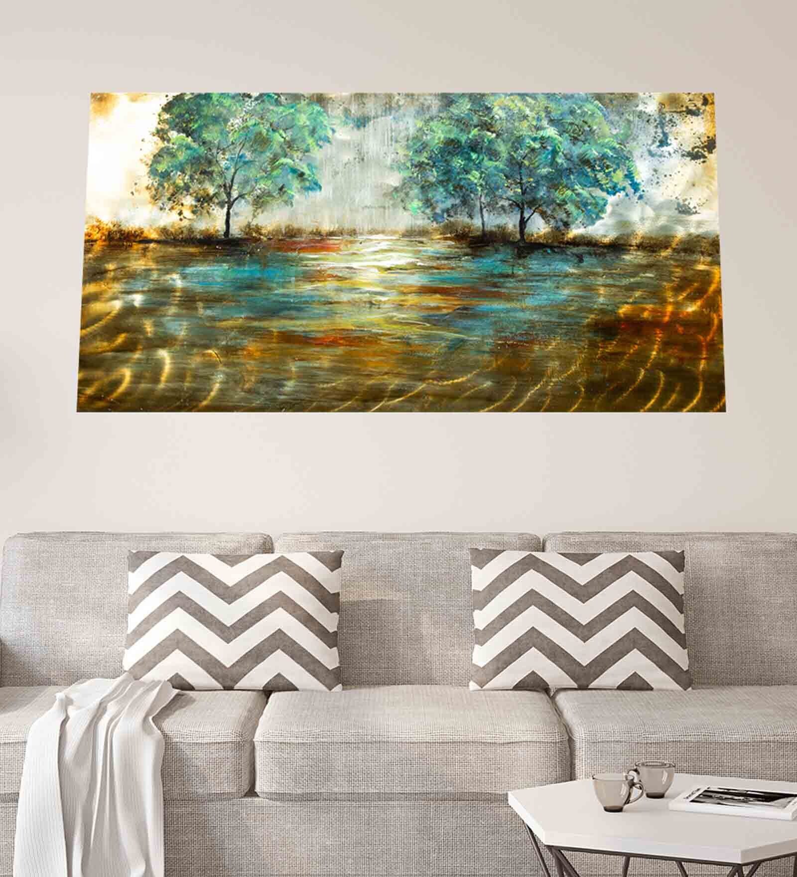 Tree Original Painting On Metal Sheet