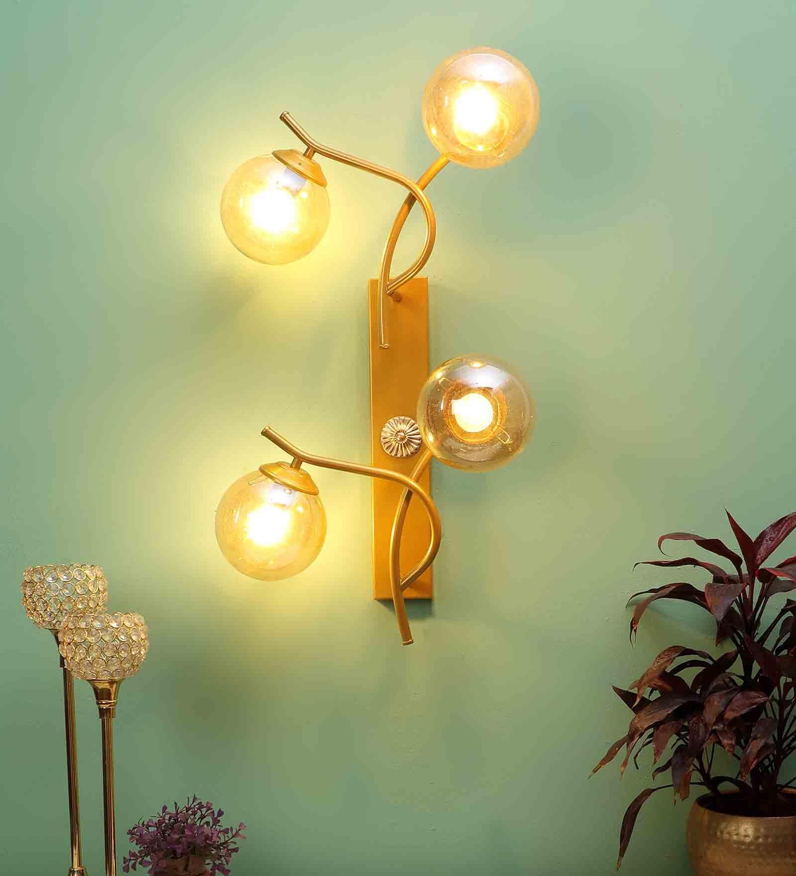 Tree Metal Novelty Wall Light (Gold) Tree Metal Novelty Wall Light (Gold)