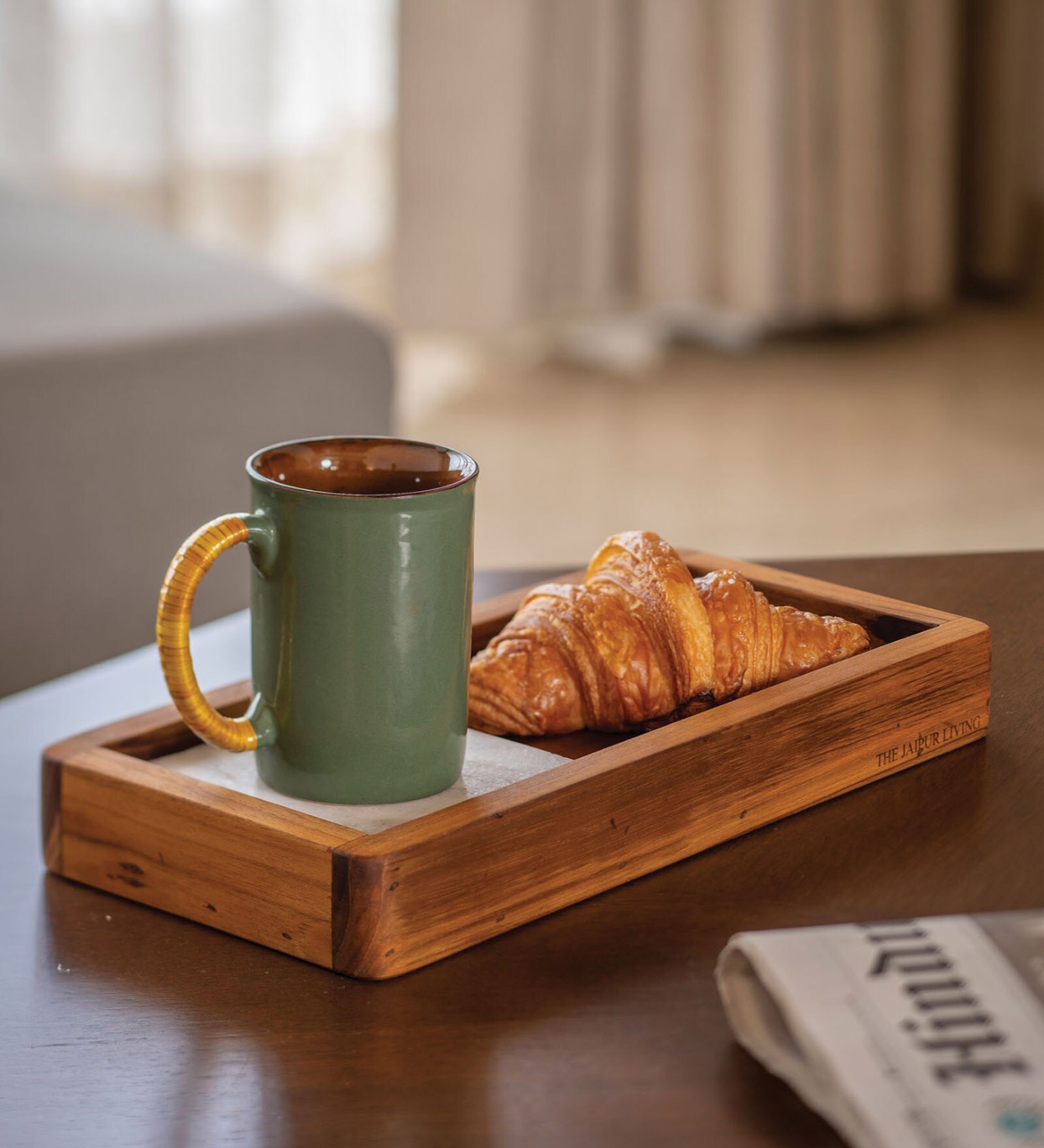 Trento Honey Brown Acacia Wood  Appetizer Platter
