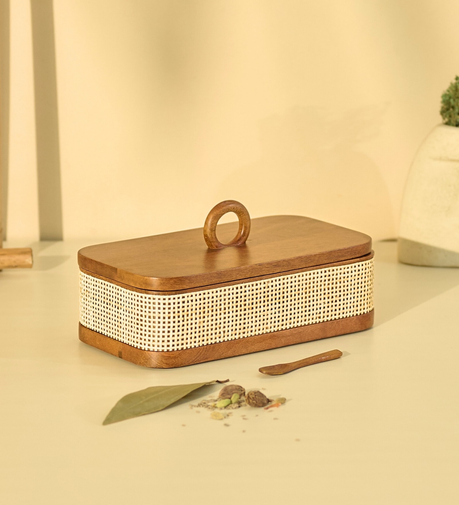 Tresso Masala Box | Wooden Spice Box Masala Dani