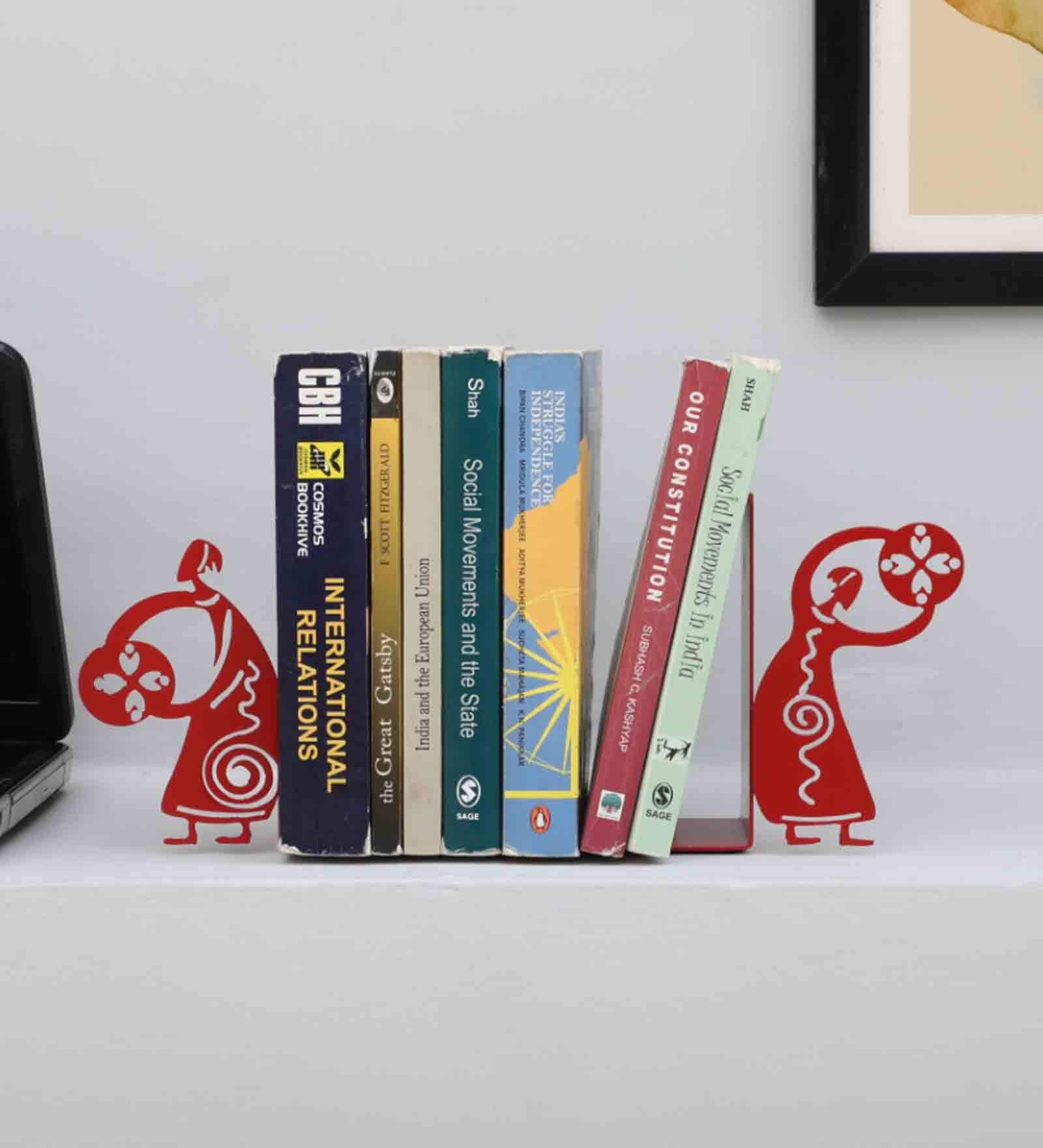 Tribal Black Iron Bookend