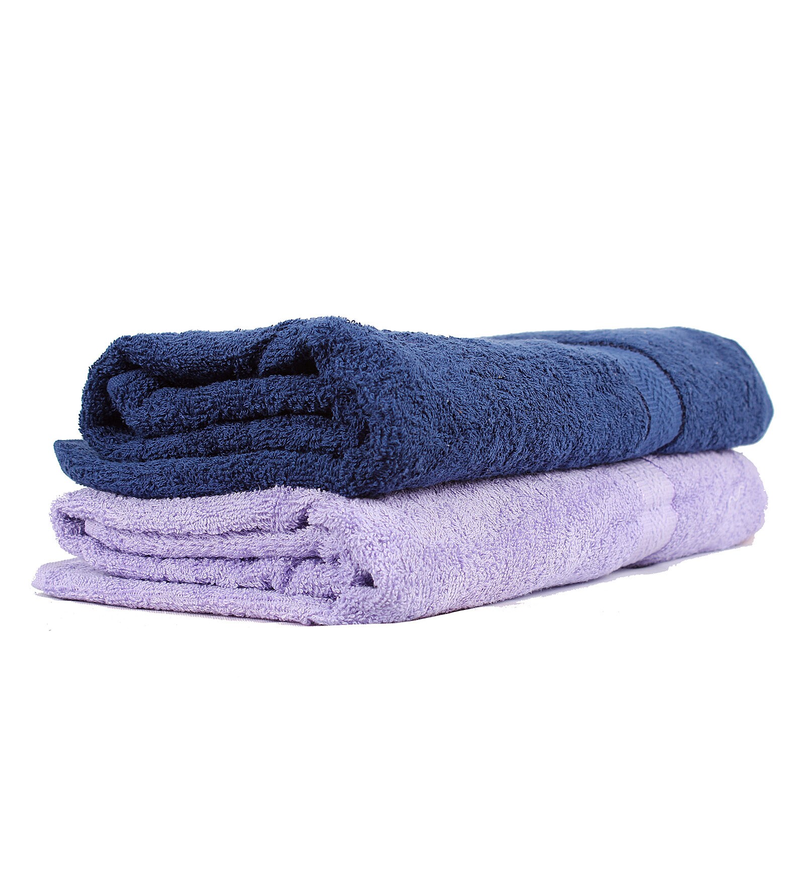 Trident Purple & Blue Cotton Ladies Bath Towel Set