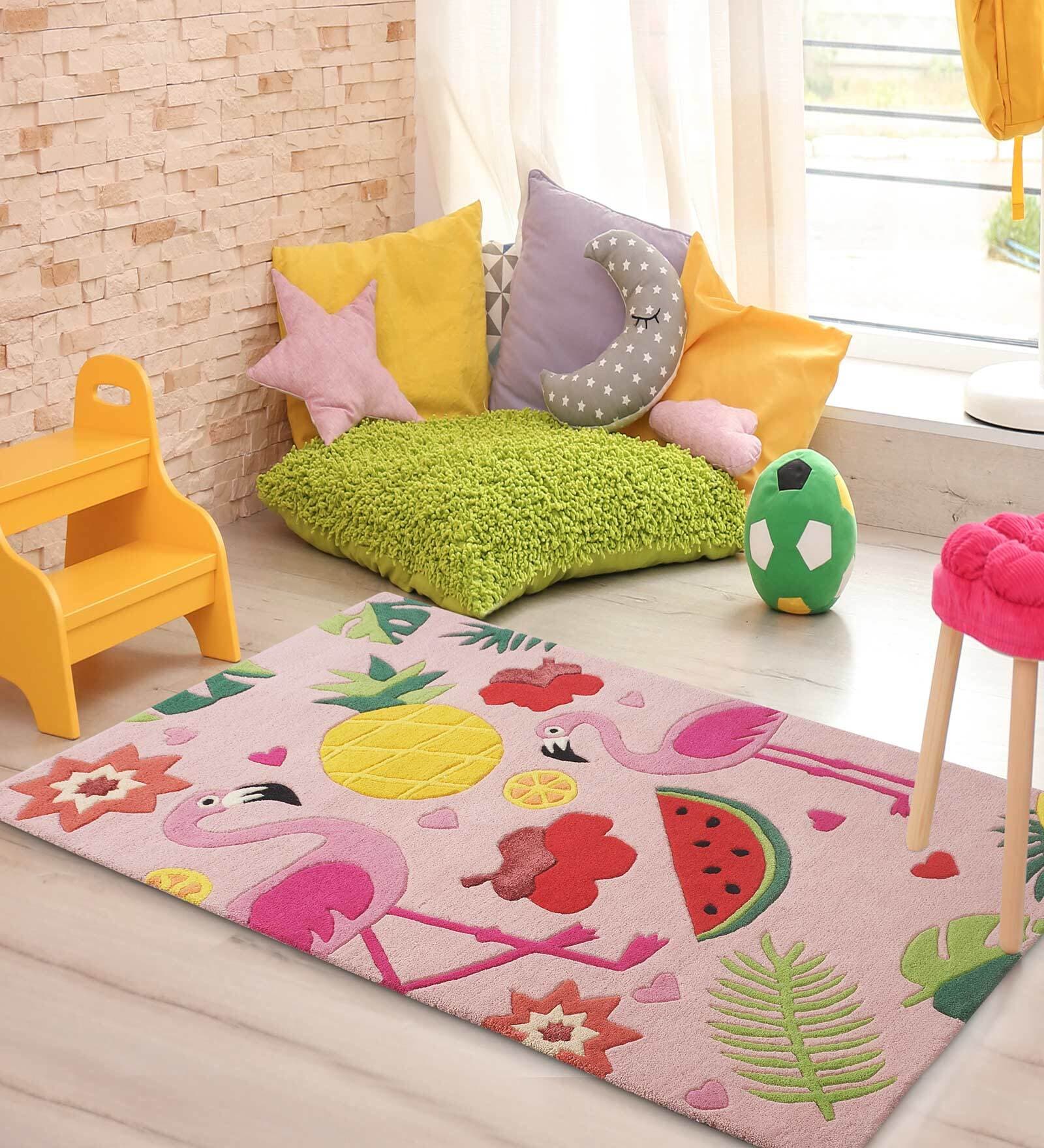 Tropical Falamingos 4X6 Feet Carpet