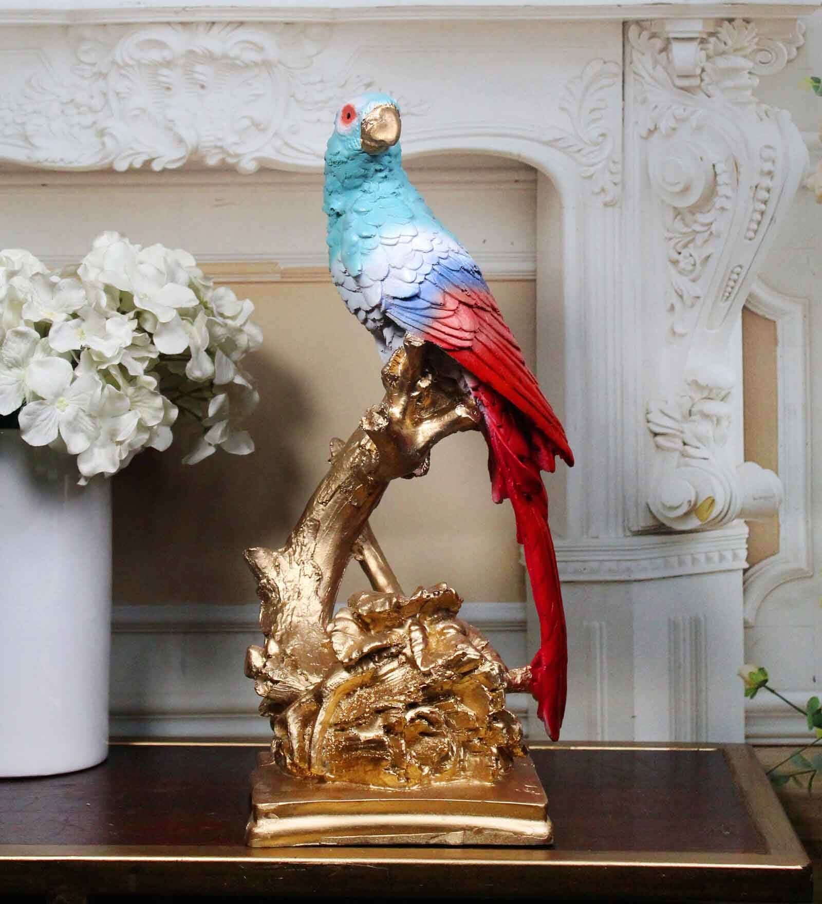 Tropical Majesty Parrot Multicolour Polyresin Figurine