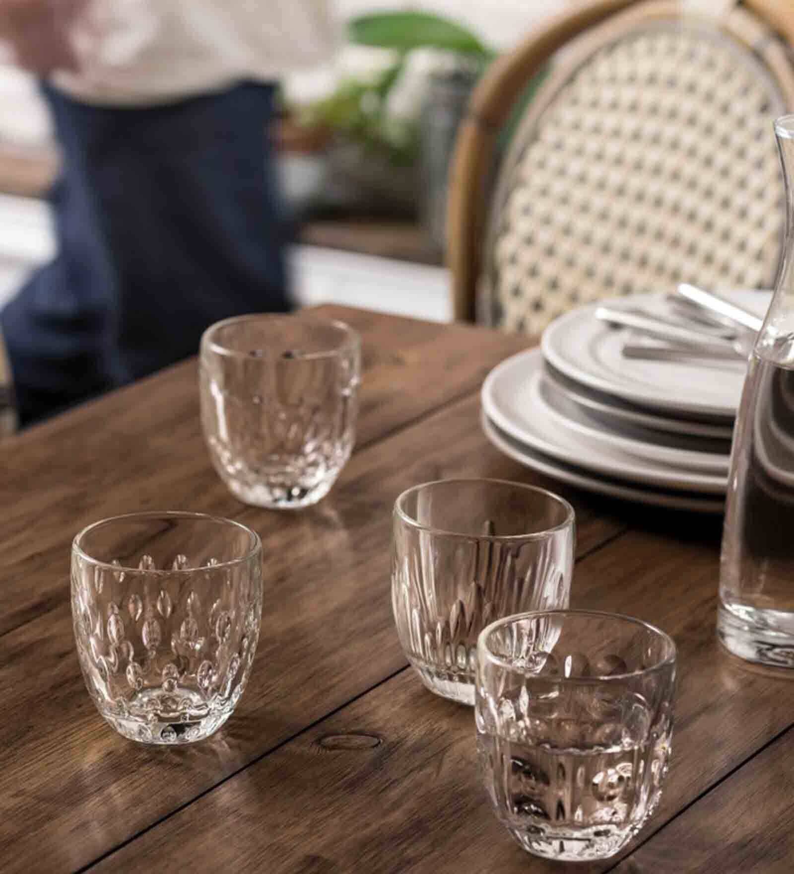 Troquet Transparent Glass ( Set of 6 ) Tumbler Glass