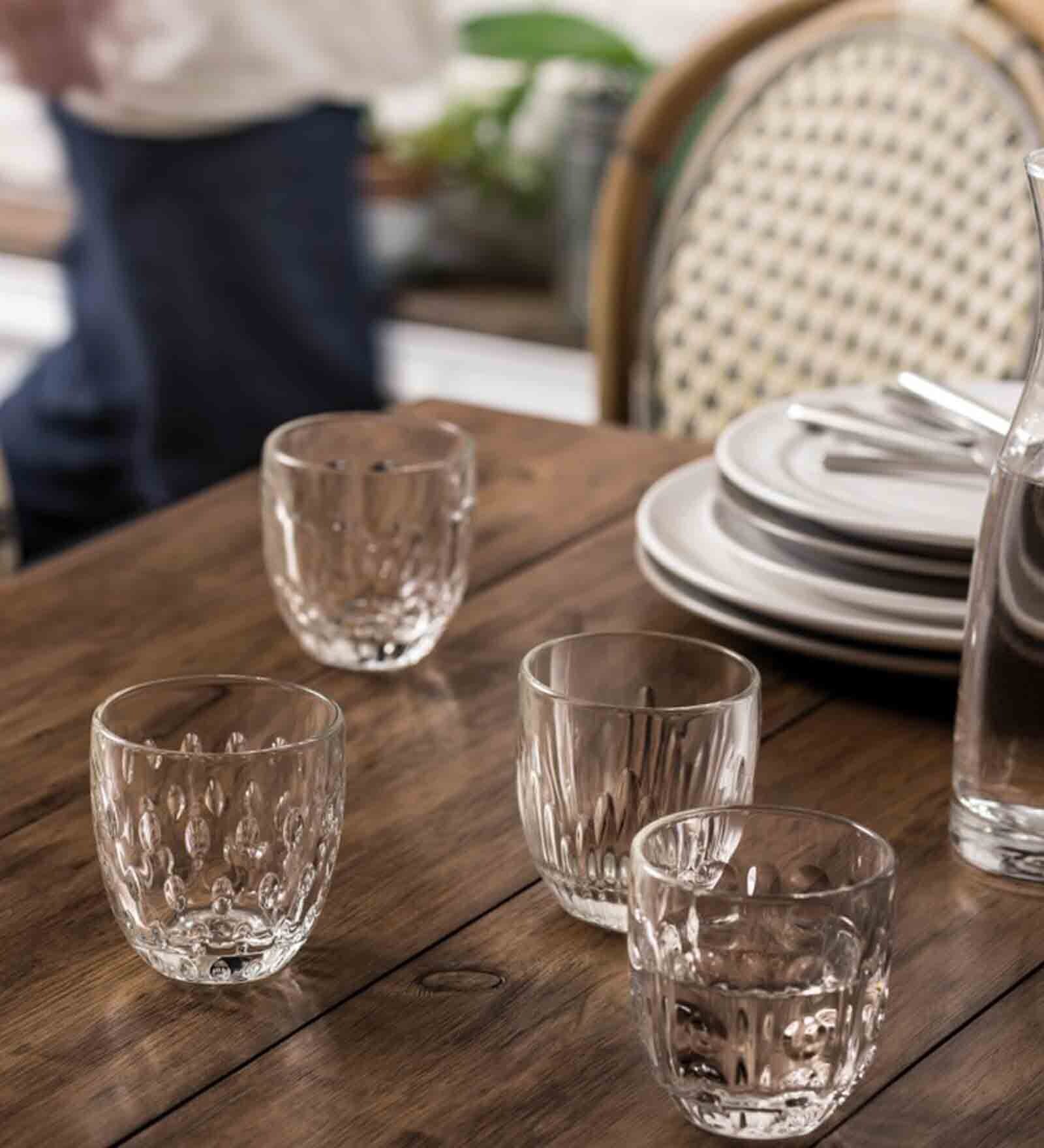 Troquet Transparent Glass ( Set of 6 ) Tumbler Glass