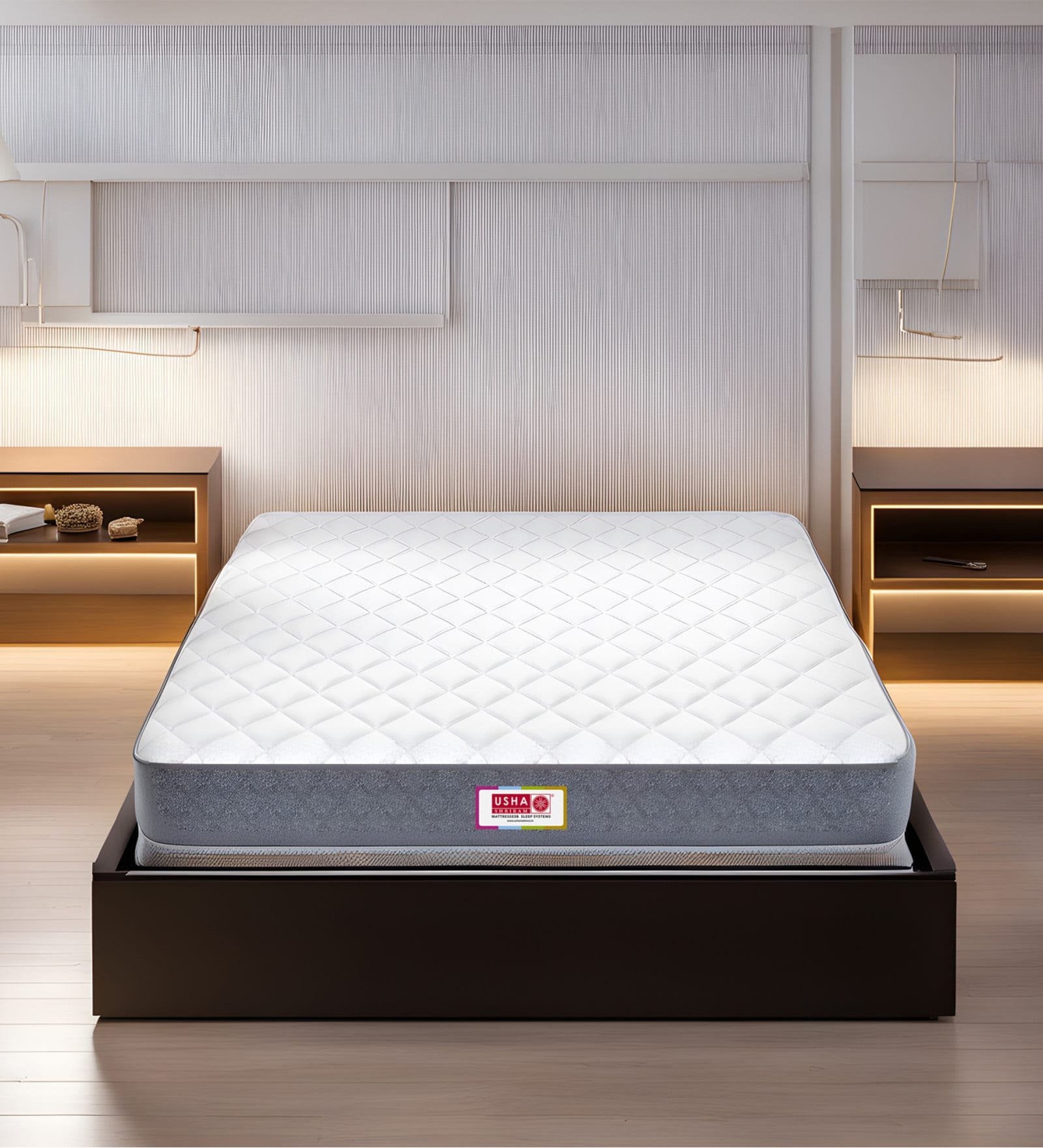 Tru Spring with NPSS Tech Maroon 8 Inch Bonnell Spring & HR Foam Single Size Mattress