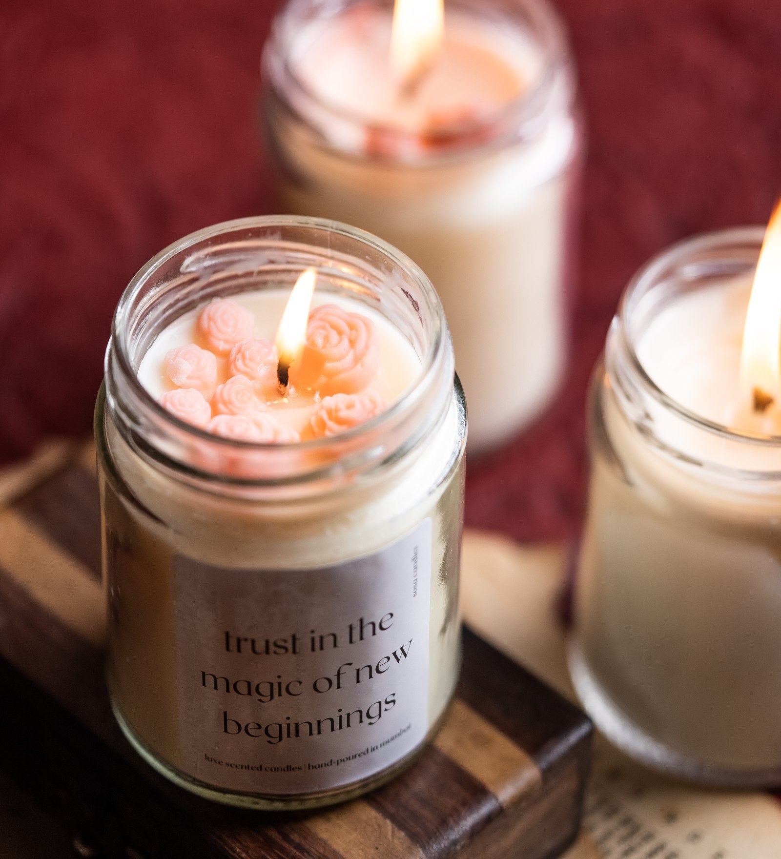 Trust Magic White Soy Wax Scented Candle