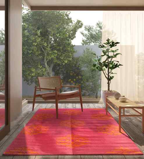 Abstract Wool Hand Woven 8 x 10 Feet Carpet