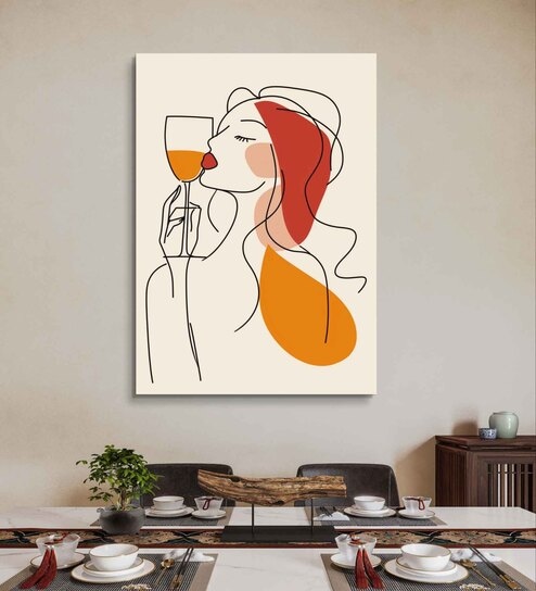 Tranquil Taste 16inx20in Gallery Wrap Canvas Painting for Living Room